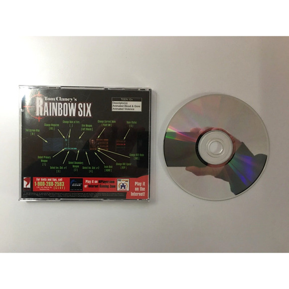 Tom Clancy's Rainbow Six (PC/Windows, 1998) Jewel, Manual & Disc - US Seller - Picture 3 of 5
